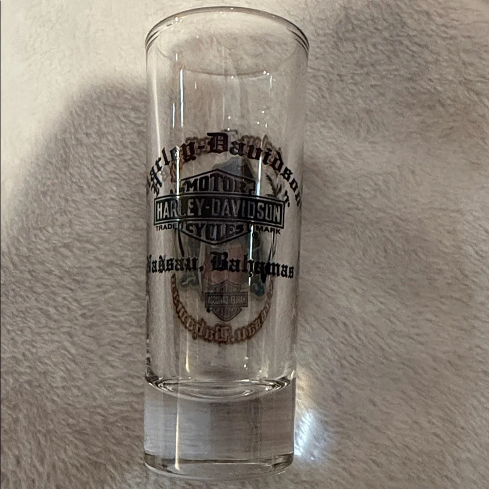 Harley Davidson tall shot glasses - Bahamas & Jamaica